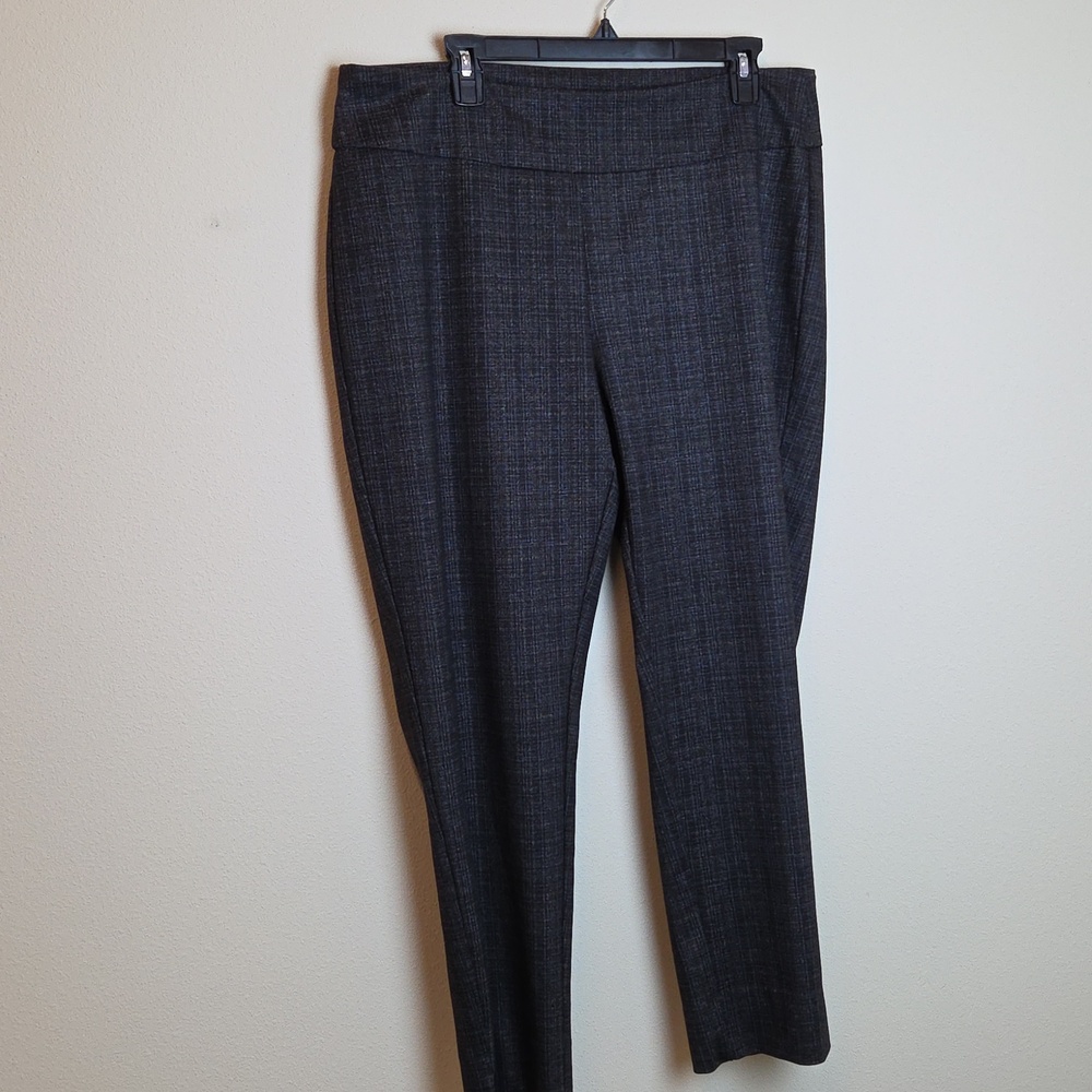Zac & Rachel Women Slacks Grey glen plaid Size 1X